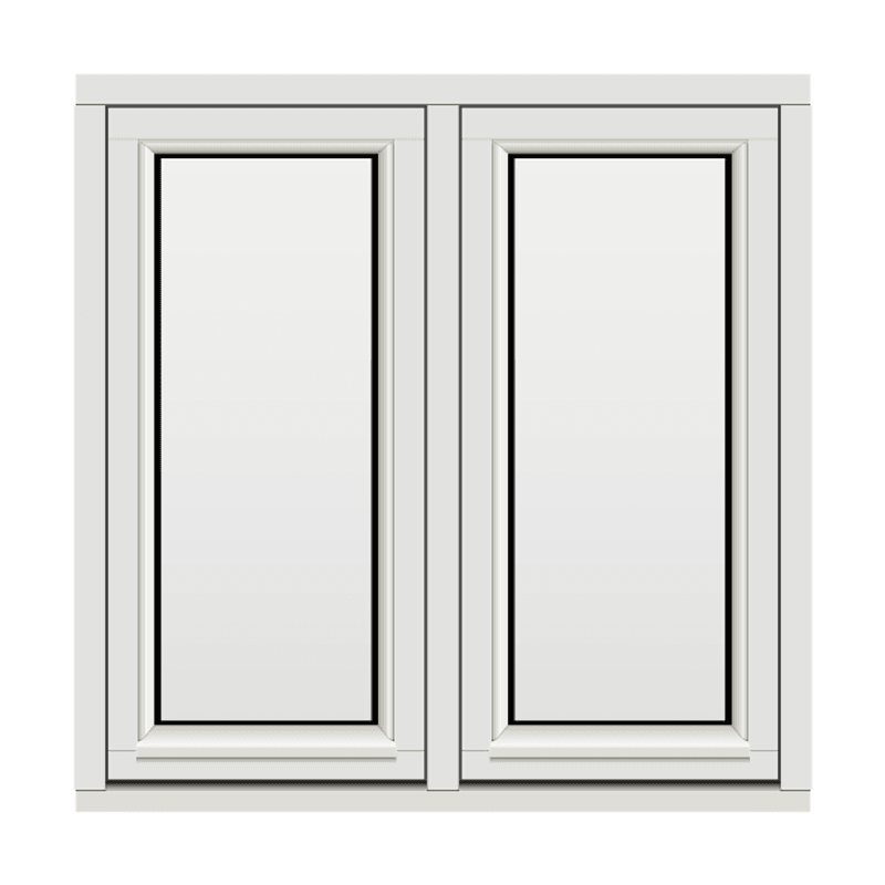H-vinduet sidesving 2 rams 100x100 (99x99)