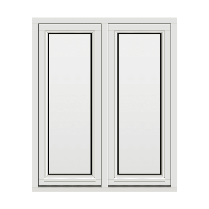 H-vinduet sidesving 2 rams 100x120 (99x119)