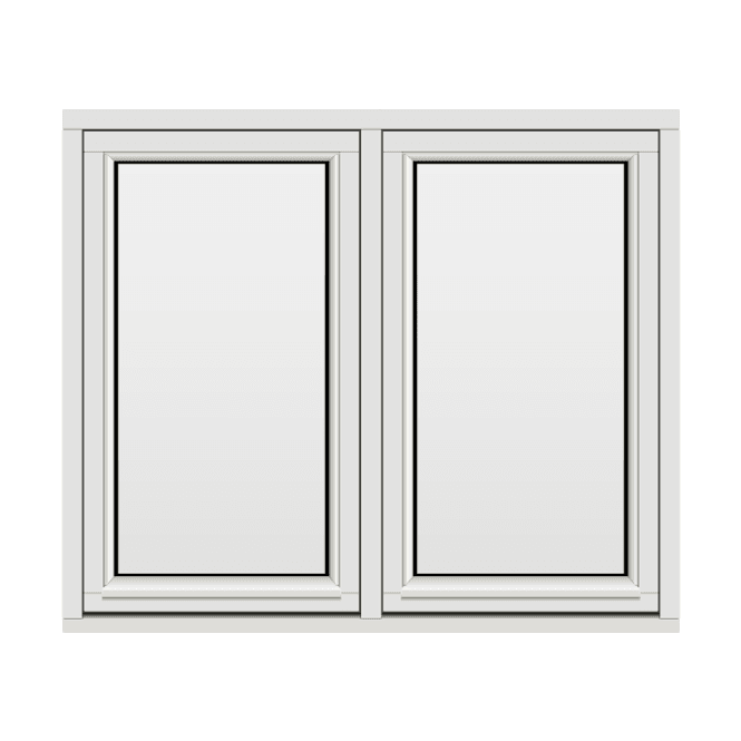 Hovedbilde H-vinduet sidesving 2 rams 130x110 (129x109)