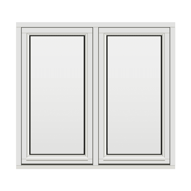 Hovedbilde H-vinduet sidesving 2 rams 130x120 (129x119)