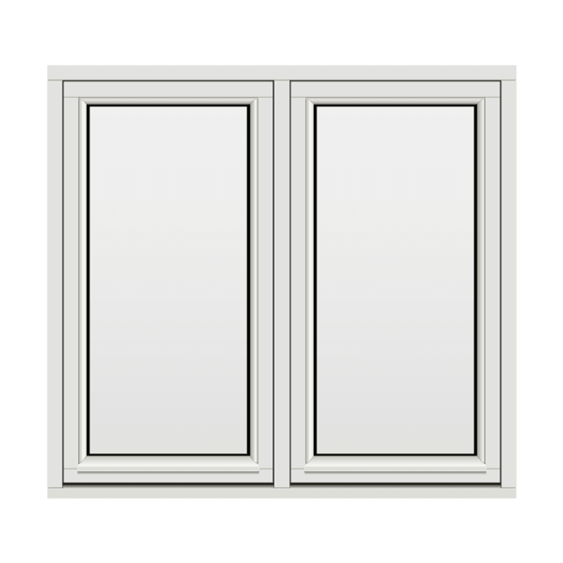 H-vinduet sidesving 2 rams 130x120 (129x119)
