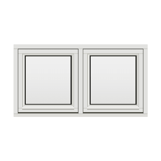 Hovedbilde H-vinduet sidesving 2 rams 130x70 (129x69)
